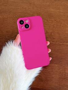 亮粉色纯色极简手机壳，兼容多种机型，超薄贴合保护套，时尚实用，适合日常使用和送礼。 - 玫紅色 - 查看 6