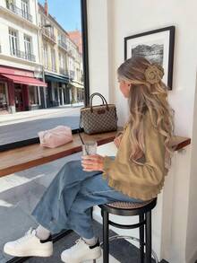 Women's Solid Color Cardigan Sweater, A Long-Sleeved, Well-Fitted Style With Front Buttons And Lace Details, Fashionable And Versatile. This Cute, High-Quality, Comfortable Sweater Is A Bestseller, Perfect For Festivals, Vacations, Street Outings, Going Out, And Back-To-School Season,Christmas Sweater,Thanksgiving For Women.