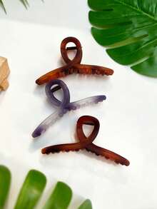 3 buc cleme de păr minimaliste cu gheare încrucișate, pentru femei, casual, versatile, drăguțe, vintage, Ombre, potrivite pentru naveta zilnică, coafuri , coafuri pe jumătate, accesorii de păr care nu dăunează, de păr la modă