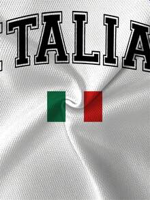 Bộ áo phông và quần short thường ngày dành cho nam, trang phục mùa hè thoáng khí có cạp chun, thiết kế theo phong cách Ý với các yếu tố Ý để thể hiện thời trang và không khí vùng miền. Tối giản, tạo nên vẻ ngoài - Nhiều màu - Xem 5