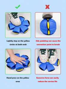 1 szt. Elastyczna piłka transformująca, prezent na imprezę, latająca piłka UFO, sporty ogrodowe, plażowe, odpowiednie na imprezy dla dorosłych, idealne na Halloween/Boże Narodzenie/Święto Dziękczynienia – prezent, gra, gra planszowa, zabawki dla dzieci, zabawki dla chłopców, zabawki dla dzieci, zabawki plażowe, piłki do basenu z piłeczkami, piłki odbijające, piłki plażowe - Piłka - Zobacz 7