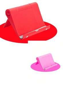 1 pieza Soporte ajustable de escritorio para tablet, soporte plegable multifuncional para teléfono celular compatible con iPhone, teléfono Android, regalo para cumpleaños, familia, amigos, accesorios para teléfono - Multicolor - Ver 12