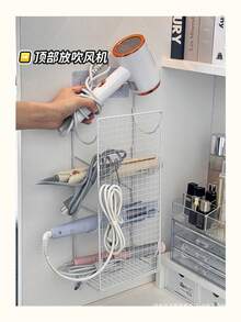 Giá đỡ máy uốn tóc treo tường phòng tắm không cần khoan, giá để máy sấy tóc - Nhiều màu - Xem 4