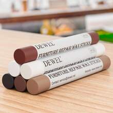 DEWEL 6-Color Wood Repair Wax Sticks Kit - Furniture Scratch & Hole Filler Crayons For Tables, Floors, Cabinets & Doors | Quick Melt-Application - one-size - View 2
