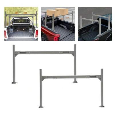 Capacity Pick Up Truck Ladder Truck Rack Trailer 71*14*34in Adjustable 800lbs