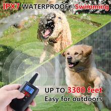 No Shock Dog Training Collar For All Size Dogs, 3300ft Range Vibrating Dog Collar, IPX7 Waterproof Electric Collar With Remote - 黑色 - 查看 4