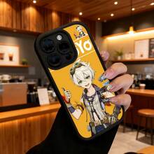 Funda de Teléfono con Diseño de Personaje de  y Texto Yo para  14 Pro Max  13 Pro  12  Galaxy S23 S22 S21 Protector de Teléfono Funda de Pareja Regalo para Novio Novia Regalo de Vacaciones - Blanco - Ver 6