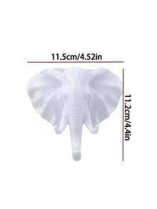 1 Móc dán hình con voi - Không cần khoan, độ bám chắc chắn cho phòng tắm và lối vào - Móc treo quần áo và chìa khóa gắn tường dễ dàng lắp đặt - Nhiều màu - Xem 9