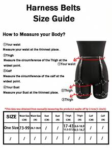 性感内衣束缚套装，两件套PU皮革胸部和臀部束缚带，哥特式角色扮演，适合约会之夜和化装舞会 - 彩色 - 查看 7