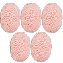 5卷/250克优质牛奶纤维纱线 - 柔软针织纱线，适合DIY钩编和编织项目，是制作包包、靠垫、玩偶、家居装饰的理想之选 - 多种颜色可选，每卷约50克 - 彩色 - 查看 16