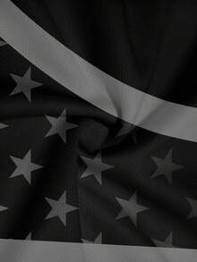 Men's Printed Crew Neck Short Sleeve T-Shirt And Pants Set - Grey - View 4