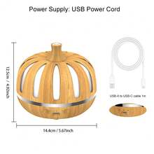 300ml Small Cool Mist Humidifier, Air Humidifier, Essential Oil Diffuser, Ultrasonic Aroma Diffuser With 7 Color Lights, Quiet Operation, Timer Function, Suitable For Home, Room, Bedroom, Office - Multicolor - View 8