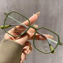 2 PCS Retro Frame Women's Reading Glasses Frame Fashion Transparent Glasses+1.0-+4.0 - White - View 4