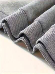 Winter Clothes For Women Christmas Outfit WomenSimple And Monotonous Cartoon Text Interesting Print Soft Cozy Pullover Sweatshirt WithCrewneck Sweatshirt , Long Sleeves, Plus Size Crewneck Sweatshirt , Cartoon Character Design For Cozy, Fall/Winter Casual Wear For Women. Loose And Comfortable Women's Sweatshirts - 灰色 13 - 查看 2