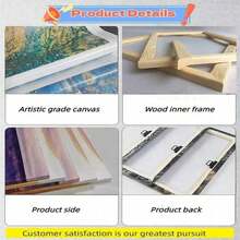 1pc, Majestic Purple Angel Canvas Wall Art, Deeply Spiritual And Emotional Fantasy Art Print For Living Room Decor, Enchanting Wall Hanging With Solid Wood Frame, Aesthetic Giclee Painting For Bedroom, Thought-Provoking Artwork For Office Or Home Gallery, Unique Artistic Mural, Easy To Install Wall Decoration, Expressive Figurative Print, Vibrant Color. - 白色 - 查看 8