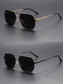 2 cặp/1 cặp kính thời trang nam gọng kim loại kiểu retro, kính gọng lớn cổ điển dành cho nam. - Cổ điển - Xem 20