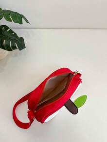 1 chiếc túi đeo chéo nữ bằng nylon, hình quả táo, kiểu hoạt hình dễ thương, dây đeo vai có thể điều chỉnh, chống trầy xước và bền, nhẹ, thích hợp cho hoạt động ngoài trời/du lịch/đi làm, túi mùa hè, phong cách tối giản thường ngày, quà tặng cá nhân cho bạn gái, thiếu niên, học sinh trung học. - Nhiều màu - Xem 10