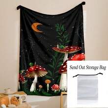 CIF BUY Thickened Warm Flannel Throw Blanket 1pc Cozy Mushroom Snail Flannel Blanket - Soft, Warm, Comfortable, And Lightweight For Sofa, Travel, Camping, Living Room, Office, And Bed - Perfect Gift For Home Comfort - Nhiều màu - Xem 6