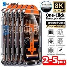 MALUUBA (10pcs) 5pcs Camera Lens Protector + 5pcs Dust-Free Tempered Glass Screen Protector Compatible With IPhone 17/17 Air/17 Pro/17 Pro Max, Anti-Peeping Screen Protection Essentials, Applicable To Daily Shield, Office, Home Daily Shield Office Home Phone Screen Protector Phone Accessories Waterproof Shockproof Anti-Fall Scratch Resistant - 3pcs HD - View 1
