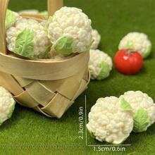 5/10/20/30/50/100 piezas Mini decoración realista de verduras, juguetes de alimentos de simulación en miniatura para paisaje, accesorios de decoración de casa de muñecas DIY, adornos de verduras en miniatura para supermercado, juegos de alimentos, props de fotografía de microescena - Multicolor - Ver 6