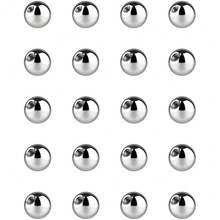 Piercing Balls & Spikes Externally Threaded - Spike Septum Balls Set For Belly, Tongue, Tongue, Eyebrow, Ear, Cartilage, Rook, Helix, Labret Stud Lip Rings, Snake Bites Piercing Jewelry Parts,Balls14g-5mm - 14克-5毫米球 - 查看 1