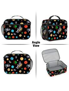 Lunch Bag And Lunch Box, Kids Back To School Handheld Double-Layer Leak-Proof Lunch Bag, Thermal In Winter, Refrigerated In Summer, Travel Lunch Box, Children's Backpack, New Year Gift, Personalized Gift For Boys, School Supplies For Boys And Girls, Suitable For School, Beach, Picnic, Camping, Travel