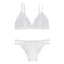 Sexy Lingerie Set With Adjustable Straps For Women - 白色 - 查看 1