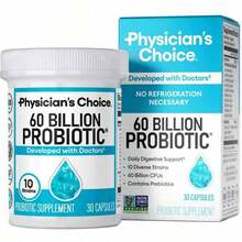 Physician's Choice 60 Billion Probiotic - Daily Gut Health, Digestive & Immune Support For Men And Women With Organic Prebiotics & 10 Unique Strains - 60 Số đếm - Xem 1