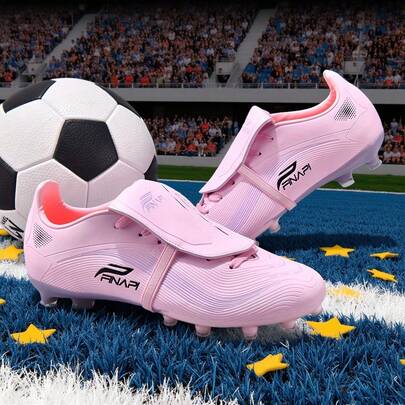 1 Pair Adult & Youth Soccer Cleats, Low-Top Outdoor Team Competition Football Shoes, Men's Professional Sports Shoes, Large Size Non-Slip Wear-Resistant AG Studs FG Natural Grass Soft Ground Real Grass Leather Football Training Shoes, Lace-Up Studded Boots, Lightweight High-Performance Anti-Slip Design, Top-Grade Professional Soccer Boots, Factory Direct