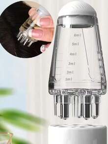 Mini Hair Oil Applicator With Massager - Clear - View 1