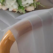 Light Grey Sheer Curtains 54 Inch Length For Living Room Bedroom 2 Panels Set, Elegant Rod Pocket Airy Solid Curtains For Small Window, Soft Breathable Dining Room Curtains, 42Wx54L Inch,42inchWx54inchL(Packof2),LightGrey - 淺灰色 - 查看 6