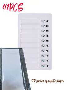 Children's Self-Regulation Message Book, Punched Card Memo, Student Checklist Planner Board, Daily To-Do List