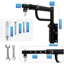 Soporte para Costal de Boxeo, Altura y Longitud Ajustable, Soporte Saco de Arena de Boxeo con Kit De Montaje y Ganchos(default) - Multicolor - Ver 7
