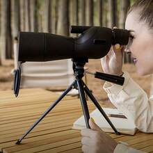 Adjustable Tripod And Carrying Case High-Power Binoculars - Suitable For Birdwatching, Hunting And Wildlife Observation, Manual Focus, 60mm Objective Lens Diameter, Durable ABS Structure - Green - View 7