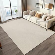 Large Non-Slip Living Room Rug 2.50 X 3.00m 100% Cotton Handmade Minimalist - Màu be - Xem 3