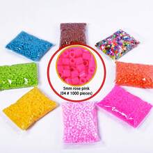 1000/12000 piezas de cuentas de fusión hechas a mano de 2,6 mm y 5 mm, kit de cuentas de fusión - materiales de manualidades para pulseras, pendientes, paneles de arte de píxeles y suministros de manualidades DIY, regalo creativo para niños y niñas en Navidad y Año Nuevo