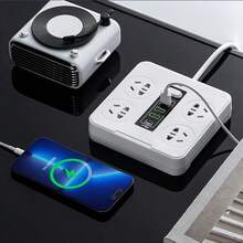 1 Pieza Cargador Multicontactos Con 4 Salidas 2 Usb 2 Tipo C Regleta 2m - Tipo de Enchufe A USA (110-127V) - Ver 5