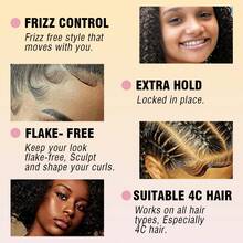 Goiple 80g/30g Styling Gel, Strong Hold Gel, Infused With Moroccan Argan Oil And Olive Oil, Non-Greasy, No Flaking, Long-Lasting Hold, Professional Styling Gel Suitable For All Hair Types - Multicolor - View 4