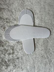 2双柔软按摩鞋垫，鞋底缓冲，减震，可裁剪至任意尺寸 - 白色 - 查看 2