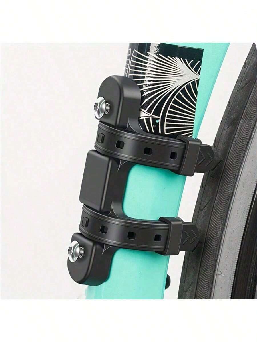 1set These Water Bottle Cage Conversion Straps Are Adjustable And Offer Secure Attachment For Bicycles, Scooters, And More, Featuring Durable Construction And Easy Installation. They Allow You To Add A Water Bottle Cage To Any Vehicle, Ensuring Hydration On The Go.