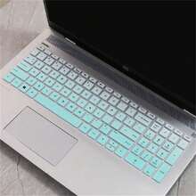 For HP Star Series 15 Inch Laptop Keyboard Keyboard Case Silicone Waterproof Keyboard Cover Playful Keyboard Cover, Soft Silicone Material, Laptop Accessory | Playful Design | Durable Keyboard Case, Laptop Keyboard Case,Ergonomic Design, Durable Protection & Precise Fit,Keyboard Cover Protector,Laptop Accessory,Backlit Keys,Scratchresistant Finish - Gradient Mint - View 1