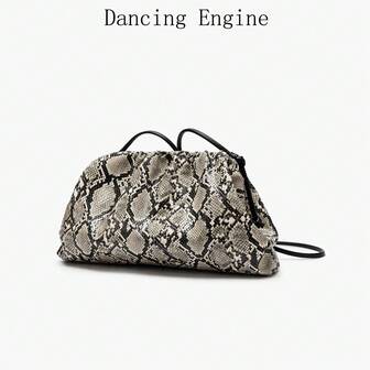 Dancing Engine Luxuriöse Designer PU-Leder Abendtasche, Geldbörsen und Handtaschen, Schultertaschen für Partys und Bankette