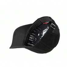 Adults Letter Embroidery Baseball Caps Fashionable Retro Distressed Sun Protection Hats For Daily Life - Black - View 7