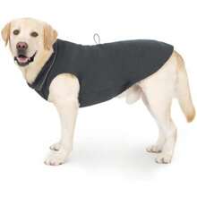Chaleco Polar para Perro, Suéter Cálido, Chaqueta Polar, Abrigos de Invierno con Ropa Reflectante para Clima Frío(Dark gray 2XL) - Multicolor - Ver 7