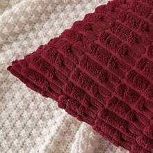 MIULEE Pack Of 2 Christmas Burgundy Corduroy Decorative Pillow Covers 16x16 Inch Soft Boho Striped Throw Pillow Covers Modern Farmhouse Home Decor For Sofa Living Room Couch Bed,2216inchx16inchPackof2 - 2216 inch x 16 inchGói 2 - Xem 5