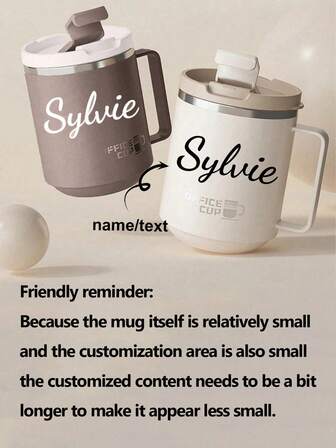 1pc 12oz Stainless Steel Insulated Coffee Mug With Handle, Double Wall Vacuum Travel Mug, Tumbler Cup With Sliding Lid, Double-Layer Thermal Insulated Water Cup, Leak Proof & Anti Scalding Milk Coffee Cup, Large Capacity Drinking Cup Kitchen Drinkware, Suitable For Student And Adult Use In Home, School, Office, Outdoor Camping, Picnic,Brunch-Ready,Xmas Decoration,For Housewarming,Office Decor