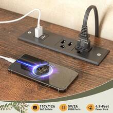 EnHomee 50.6" H Tall Dresser With 12 Fabric Sturdy Drawers Dresser For Bedroom With Charging Station & LED Lights, Wooden Top, Metal Frame, 11.8" D X 37.8" W X 50.6" H, Mother's Day Decor, Room Decor, Home Decor, Rust Brown - 查看 5