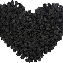 150PCS Heads Artificial Foam Flowers Bouquet MINI Teddy Bear Of Roses DIY Wreath Material Candy Box Accessories Home Wedding Decoration Bride Wrist Flower Chest Flower Headflower Material Valentine's Day New Year Decoration Birthday Party Cake Accessories - 150Pcs - View 21