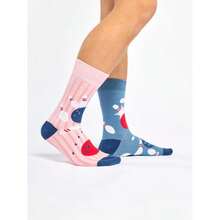 Dedoles Calcetines Unisex Hombre Mujer y Niños Algodón muchos diseños divertidos Fútbol Bicicleta Caballos Plantas Bombero Regalo diferente izquierda derecha(10-12 Juego de bolos) - Multicolor - Ver 4