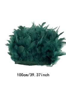 2 Meters Natural Artificial Turkey Feathers Trim DIY Wedding Ribbon Crafts Sewing Clothing Party Plume Handmade Home Decor Carnival Plumas Ribbon Sewing Decoration